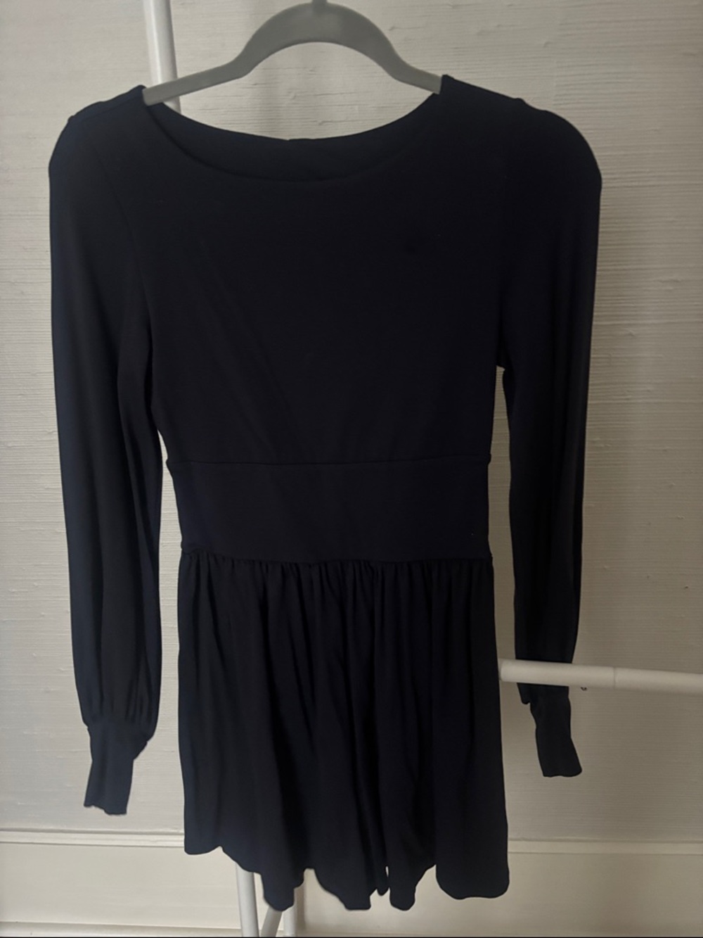Susana Monaco Black Long-Sleeve Romper